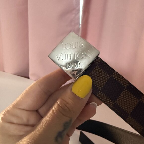 Louis Vuitton Damier Ceinture Carre Belt 85cm 33.5" M6803 LV - Picture 9 of 10